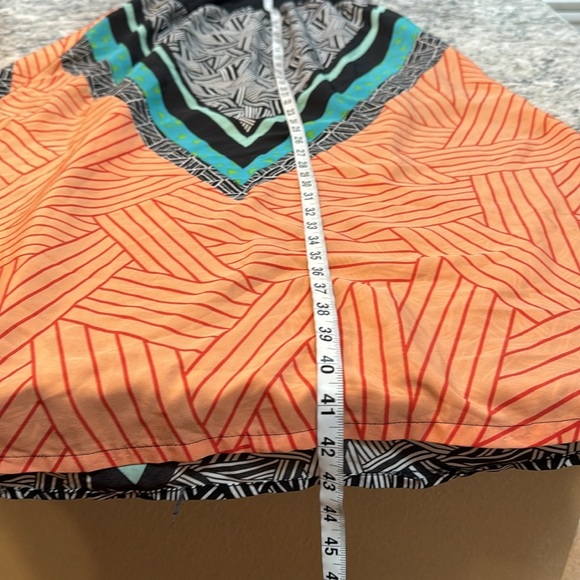 Forever 21 | Boho Strapless Maxi Dress in Orange Black Blue Size 1X - Picture 7 of 14